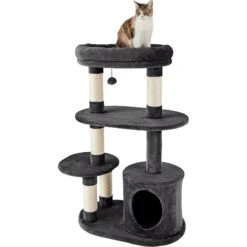 Frisco 48.25-in Heavy Duty Faux Fur Cat Tree & Condo 10 Frisco 48.25-in Heavy Duty Faux Fur Cat Tree & Condo -Cat Pet Supplies 238154 PT2. AC SS1800 V1616075075