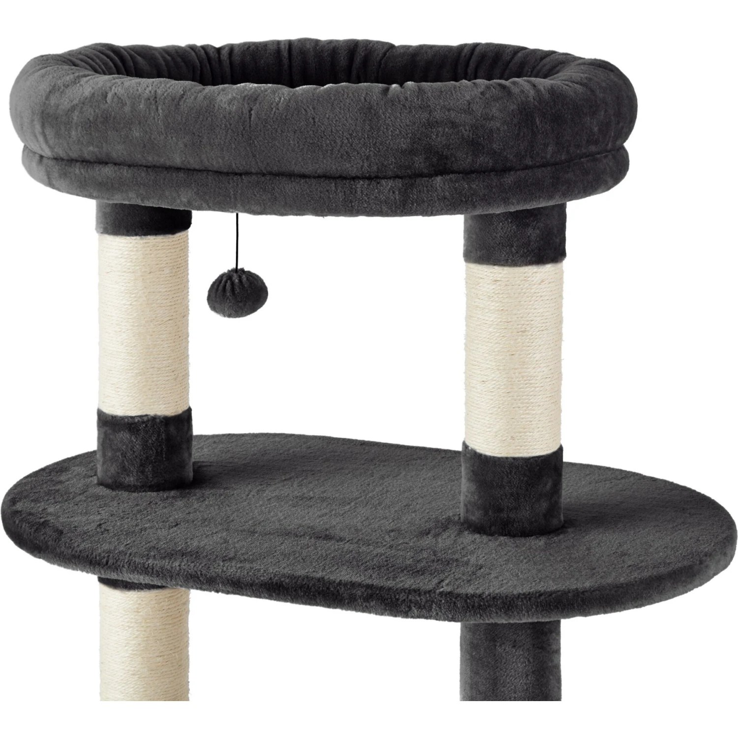 Frisco 48.25-in Heavy Duty Faux Fur Cat Tree & Condo 6 Frisco 48.25-in Heavy Duty Faux Fur Cat Tree & Condo - Image 4