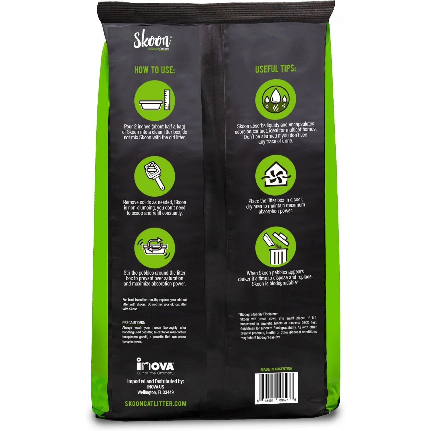 Skoon Unscented Non-Clumping Cat Litter, 8-lb Bag 4 Skoon Unscented Non-Clumping Cat Litter, 8-lb Bag - Image 2