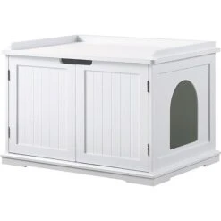 Unipaws Decorative Cat Litter Box Enclosure -Cat Pet Supplies 241607 PT2. AC SS1800 V1600394785