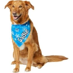 Frisco Blue Snowflakes Personalized Dog & Cat Bandana 16 Frisco Blue Snowflakes Personalized Dog & Cat Bandana -Cat Pet Supplies 242803 PT6. AC SS1800 V1618511278