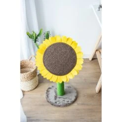 Catry Sunflower 23.2-in Sisal Cat Scratching Post With Toy -Cat Pet Supplies 244332 PT2. AC SS1800 V1595016678