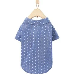 Frisco Polka Dot Chambray Dog & Cat Button Up Shirt -Cat Pet Supplies 249162 PT4. AC SS1800 V1624607854