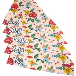 Frisco Floral Personalized Dog & Cat Bandana -Cat Pet Supplies 254255 PT4. AC SS1800 V1618508284