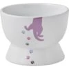 Frisco Cat Print Non-skid Elevated Ceramic Cat Bowl, Short -Cat Pet Supplies 256096 MAIN. AC SS1800 V1615299769
