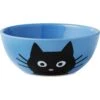 Frisco Cat Face Non-skid Ceramic Cat Bowl, Blue 1 Frisco Cat Face Non-skid Ceramic Cat Bowl, Blue -Cat Pet Supplies 256103 MAIN. AC SS1800 V1617997002