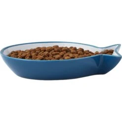 Frisco Fish Shaped Non-skid Ceramic Cat Dish 13 Frisco Fish Shaped Non-skid Ceramic Cat Dish -Cat Pet Supplies 256109 PT4. AC SS1800 V1617196291