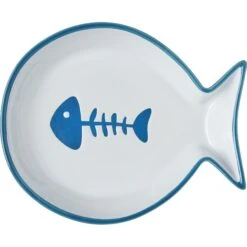Frisco Fish Shaped Non-skid Ceramic Cat Dish 14 Frisco Fish Shaped Non-skid Ceramic Cat Dish -Cat Pet Supplies 256109 PT5. AC SS1800 V1617196903