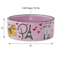 Frisco Paris Non-skid Ceramic Cat Dish 9 Frisco Paris Non-skid Ceramic Cat Dish -Cat Pet Supplies 256117 PT1. AC SS1800 V1616697325