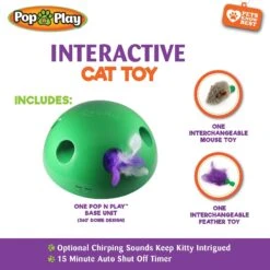 Allstar Innovations Pop N' Play Basic Cat Toy -Cat Pet Supplies 257184 PT3. AC SS1800 V1602638273