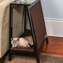 The Refined Feline A-Frame Covered Cat Bed