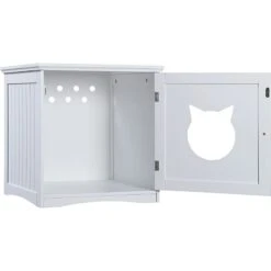 Sweet Barks Wooden Side Table Cat Litter Box Enclosure -Cat Pet Supplies 258686 PT6. AC SS1800 V1603834612