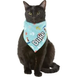 Frisco Nautical Personalized Dog & Cat Bandana -Cat Pet Supplies 258762 PT7. AC SS1800 V1619558224