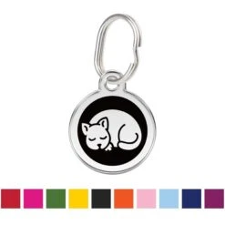 Red Dingo Kitten Personalized Stainless Steel Cat ID Tag, Small