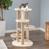 Two By Two The Fir 36.2-in Faux-Fleece Cat Tree, Beige -Cat Pet Supplies 261435 MAIN. AC SS1800 V1606144930