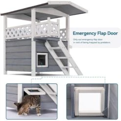 Petsfit Outdoor Cat House 8 Petsfit Outdoor Cat House -Cat Pet Supplies 261505 PT1. AC SS1800 V1605644817