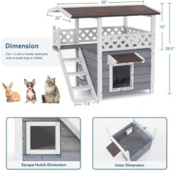 Petsfit Outdoor Cat House 9 Petsfit Outdoor Cat House -Cat Pet Supplies 261505 PT2. AC SS1800 V1605664905