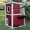 Petsfit 2-Story Weatherproof Outdoor Cat House 1 Petsfit 2-Story Weatherproof Outdoor Cat House -Cat Pet Supplies 261512 MAIN. AC SS1800 V1605641539
