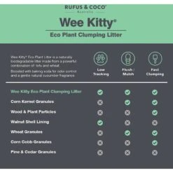 Rufus & Coco Wee Kitty Eco Plant Unscented Clumping Tofu Cat Litter 18 Rufus & Coco Wee Kitty Eco Plant Unscented Clumping Tofu Cat Litter -Cat Pet Supplies 261670 PT7. AC SS1800 V1605666746