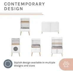 Sam's Pets Becky 39-in Single Rest Bookshelf With Drawer & Cat Tree -Cat Pet Supplies 261886 PT4. AC SS1800 V1635094599