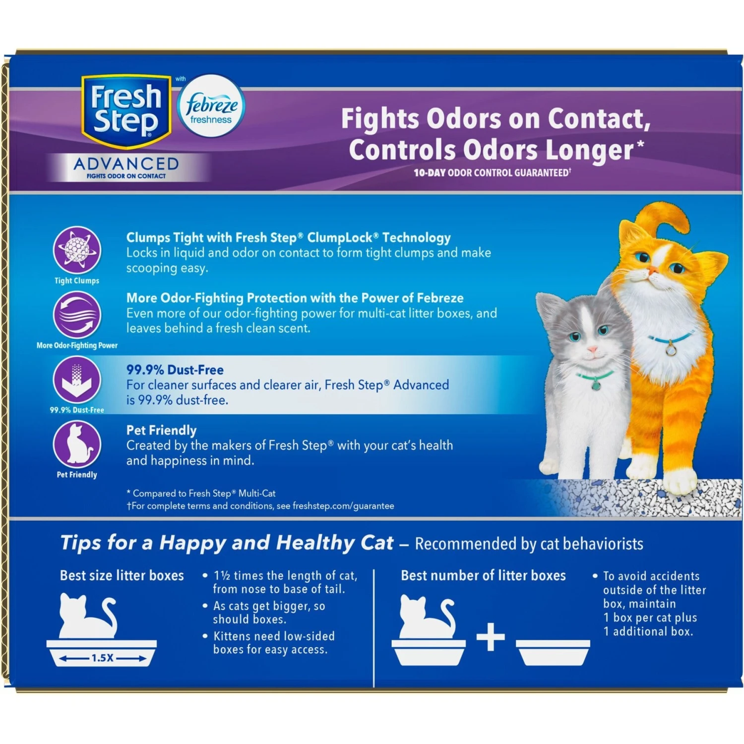 Fresh Step Advanced Multi-Cat Febreze Freshness Scented Clumping Clay Cat Litter, 18.5-lb Box 10 Fresh Step Advanced Multi-Cat Febreze Freshness Scented Clumping Clay Cat Litter, 18.5-lb Box - Image 8