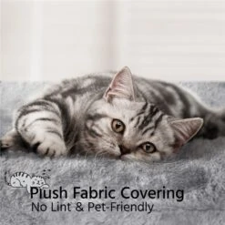 Yaheetech 58-in Plush Cat Tree & Condo, Light Gray -Cat Pet Supplies 266562 PT4. AC SS1800 V1669908526