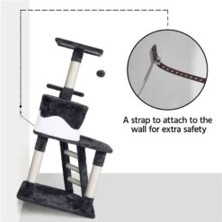 Yaheetech 47.5-in Plush Cat Tree & Condo -Cat Pet Supplies 266564 PT4. AC SS1800 V1619808420