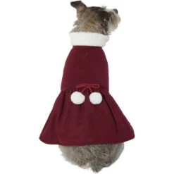 Frisco Mediumweight Pom Pom Bow Dog & Cat Peacoat Dress, Red 11 Frisco Mediumweight Pom Pom Bow Dog & Cat Peacoat Dress, Red -Cat Pet Supplies 268200 PT2. AC SS1800 V1628797391