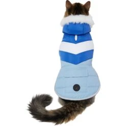 Frisco Heavyweight Chevron Insulated Dog & Cat Parka With Pocket -Cat Pet Supplies 268405 PT2. AC SS1800 V1628784758