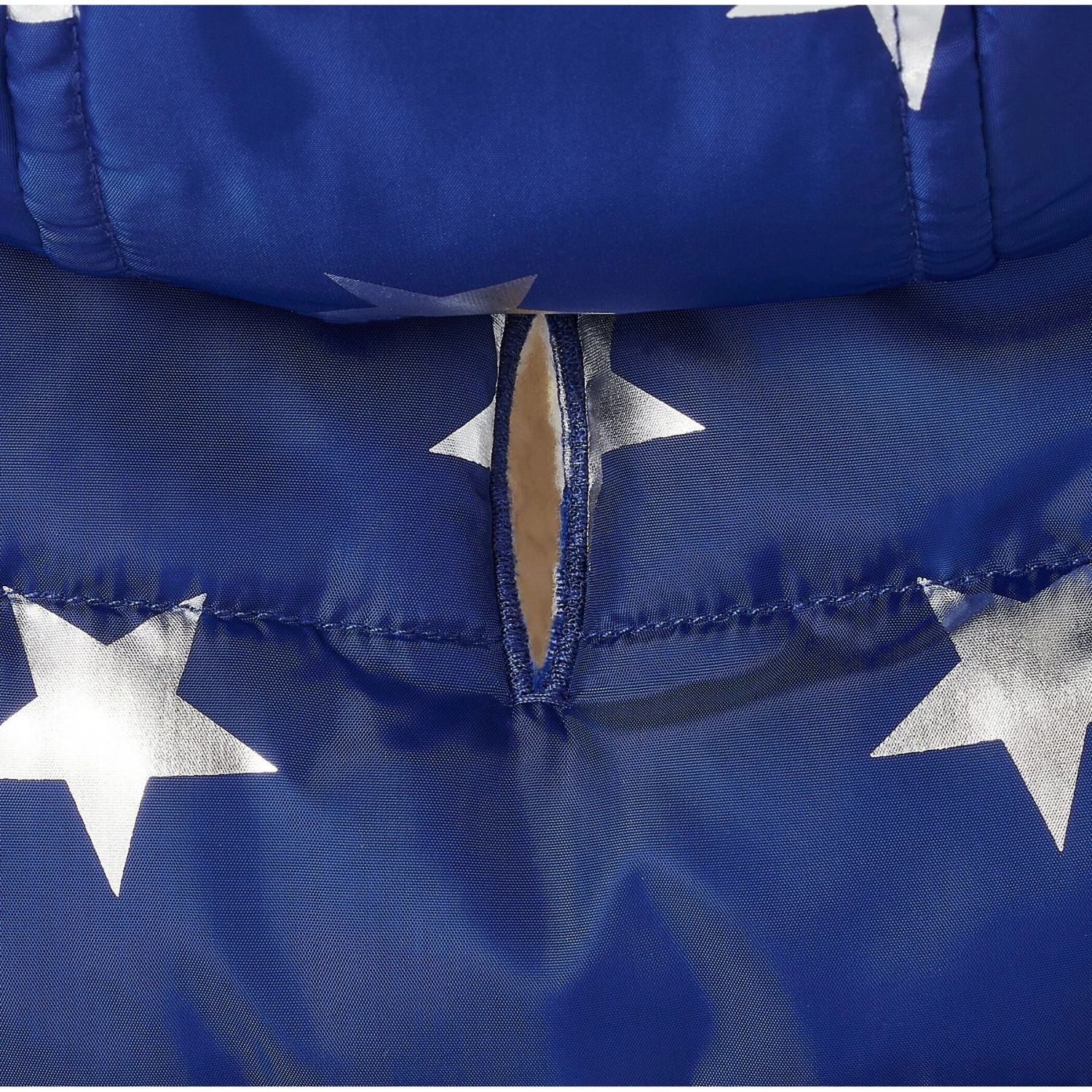 Frisco Mediumweight Metallic Star Print Insulated Dog & Cat Parka, Navy 8 Frisco Mediumweight Metallic Star Print Insulated Dog & Cat Parka, Navy - Image 6