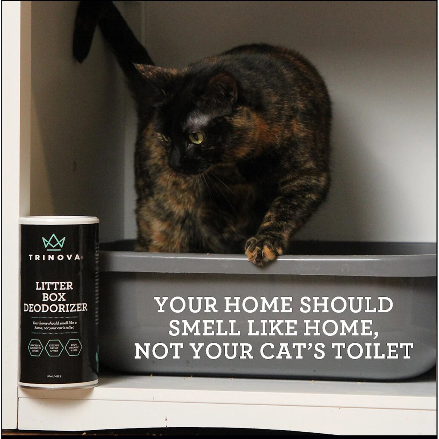 TriNova Natural Cat Litter Box Deodorizer 4 TriNova Natural Cat Litter Box Deodorizer - Image 2