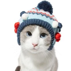 Frisco Pom Pom Dog & Cat Knitted Hat 10 Frisco Pom Pom Dog & Cat Knitted Hat -Cat Pet Supplies 276307 PT3. AC SS1800 V1631303197