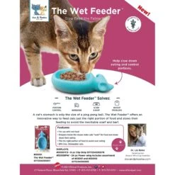 Doc & Phoebe's Cat Co. The Wet Feeder Cat Slow Feeder, Blue -Cat Pet Supplies 279343 PT7. AC SS1800 V1617400635