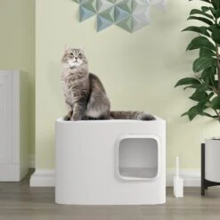 Meowy Studio Loo Enclosed Cat Litter Box Concealment -Cat Pet Supplies 280430 PT2. AC SS1800 V1623358054