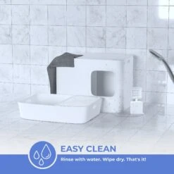 Meowy Studio Loo Enclosed Cat Litter Box Concealment -Cat Pet Supplies 280430 PT3. AC SS1800 V1623358061