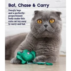 Catstages Toss 'N Dangle Frog Plush Cat Toy -Cat Pet Supplies 282265 PT2. AC SS1800 V1636511565