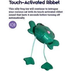 Catstages Toss 'N Dangle Frog Plush Cat Toy -Cat Pet Supplies 282265 PT3. AC SS1800 V1636501616