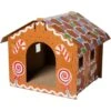 Frisco Holiday Gingerbread House Cardboard Cat House Cat Toy 1 Frisco Holiday Gingerbread House Cardboard Cat House Cat Toy -Cat Pet Supplies 287289 MAIN. AC SS1800 V1694812849