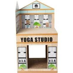 Frisco Yoga Studio Cardboard Cat House, 2-Story 8 Frisco Yoga Studio Cardboard Cat House, 2-Story -Cat Pet Supplies 288965 PT2. AC SS1800 V1638291621