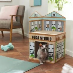 Frisco Yoga Studio Cardboard Cat House, 2-Story 9 Frisco Yoga Studio Cardboard Cat House, 2-Story -Cat Pet Supplies 288965 PT3. AC SS1800 V1638292325