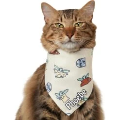 STAR WARS THE MANDALORIAN GROGU Doodle Print Personalized Dog & Cat Bandana -Cat Pet Supplies 290166 PT2. AC SS1800 V1671228160