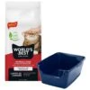 Frisco High Sided Cat Litter Box, Extra Large & World's Best Multi-Cat Unscented Clumping Corn Cat Litter -Cat Pet Supplies 293046 MAIN. AC SS1800 V1619997135