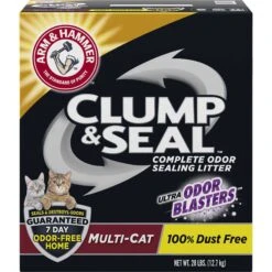 Frisco Plush, Teaser, Ball & Tri-Tunnel Variety Pack Cat Toy With Catnip, 20 Count & Arm & Hammer Litter Clump & Seal Multi-Cat Scented Clumping Clay Cat Litter -Cat Pet Supplies 293064 PT3. AC SS1800 V1620013628