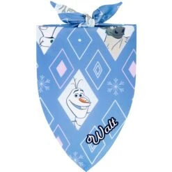 Disney Frozen's Olaf Diamond Pattern Personalized Dog & Cat Bandana