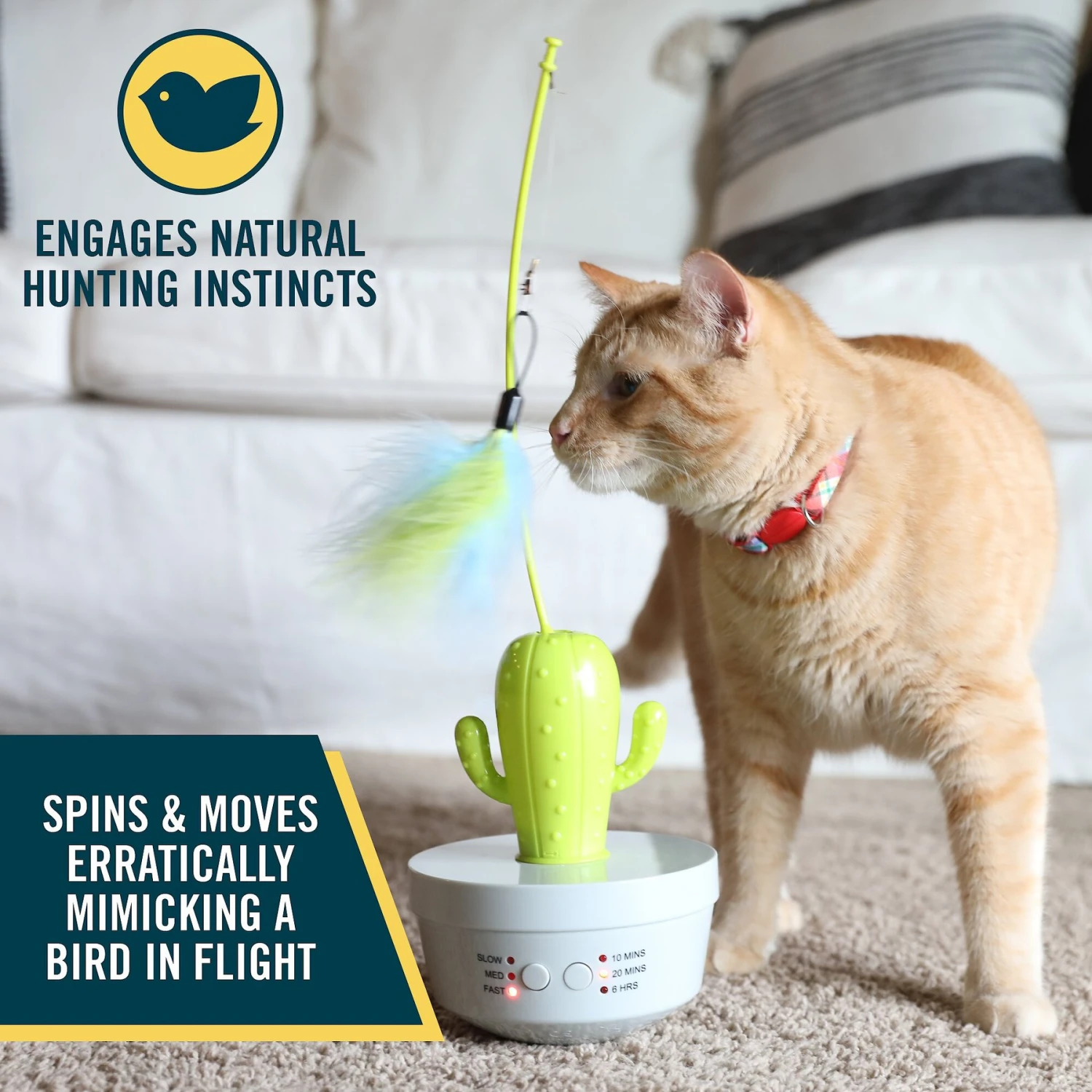 OurPets Cactus Wand Cat Toy 7 OurPets Cactus Wand Cat Toy - Image 5