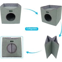 Jespet Foldable Cat Condo Bed 13 Jespet Foldable Cat Condo Bed -Cat Pet Supplies 296189 PT4. AC SS1800 V1620697332