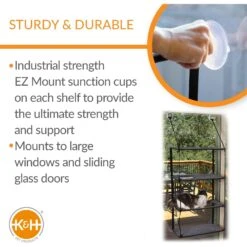 K&H Pet Products EZ Mount Quad Stack Cat Furniture -Cat Pet Supplies 296495 PT2. AC SS1800 V1627942905