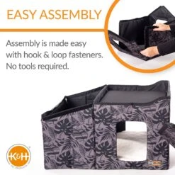 K&H Pet Products Heated Two-Story Kitty House -Cat Pet Supplies 296500 PT4. AC SS1800 V1627941418