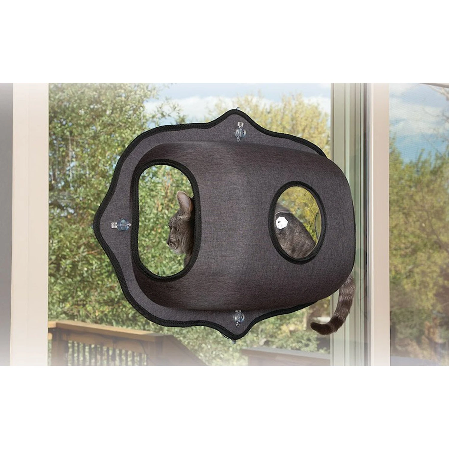 K&H Pet Products EZ Mount Bubble Pod Cat Window Perch 3 K&H Pet Products EZ Mount Bubble Pod Cat Window Perch