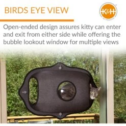 K&H Pet Products EZ Mount Bubble Pod Cat Window Perch 12 K&H Pet Products EZ Mount Bubble Pod Cat Window Perch -Cat Pet Supplies 296522 PT2. AC SS1800 V1628200626
